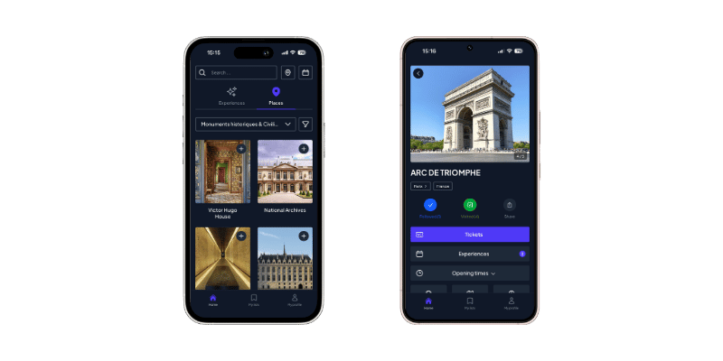 Mockup de l'application